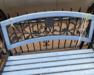 Wrought iron bench