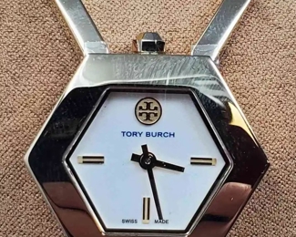 03 New Tory Burch Geometric Open Link Bracelet Watch