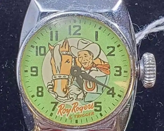 Limited Edition 1950s Vintage Roy Rogers Trigger Stainless Bracelet Watch