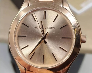 Michael Kors Gold Stainless Bracelet Style Mens Wrist Watch