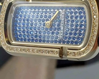 New Marc Jacobs Oval Face Watch with Crystal Inlay