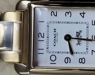 New Coach Brushed Gold Plated Bracelet Style Watch