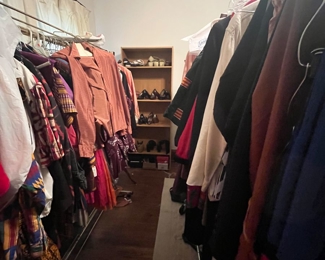 So many clothes here… it’s going to be so fun staging her closets 