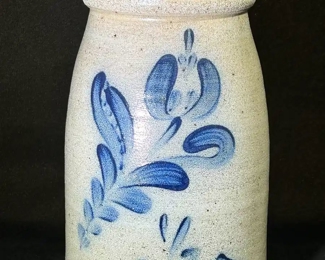 Numbered RPW stoneware vessel 