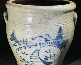 Rowe Pottery double-handled large vessel 