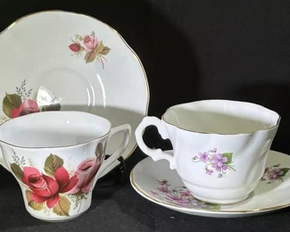 Porcelain teacups 