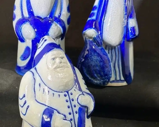 Eldreth Pottery Santa collection 