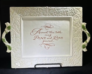 Peace and Love decorative tray