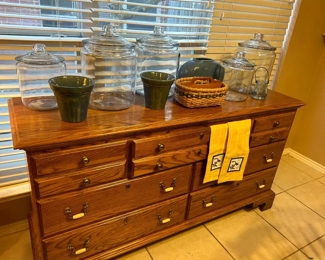Jamestown Sterling oak dresser 