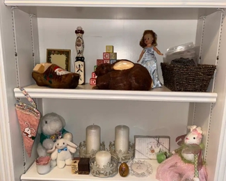 Vintage toys and Easter decorations 