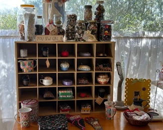 Pin cushion and button collection