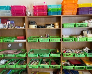 Paint brushes, paint and water color pads, rubber stamps, stencils, scrapbooking supplies and so much more!