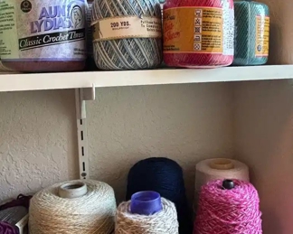 And more yarn, not to mention crochet thread.