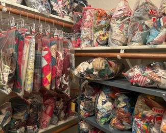 Tons of unfinished quilting projects and scrap grab bags