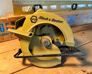 Black and Decker circular saw.