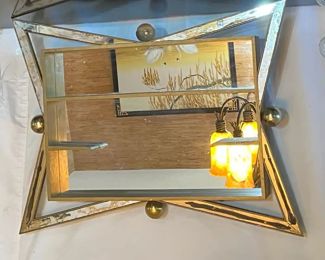 MCM Turner mirrored Atomic wall handing shadow box
