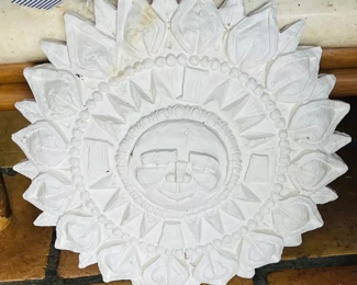 Sun celestial face garden wall plaque