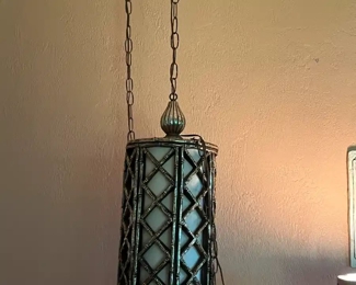 Pair of vintage swag lamps 