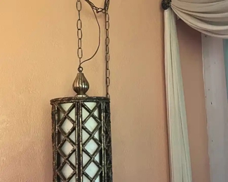 Pair of vintage swag lamps 