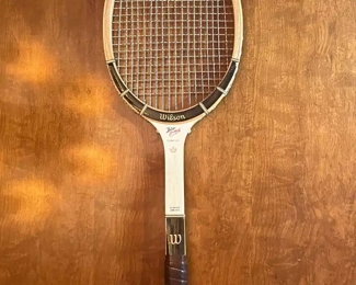 Vtg 1970's Wilson Butch Buchholz Signature wooden tennis racquet