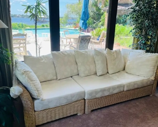 Wicker 2-pc sectional sofa 8'5" (Image #2)