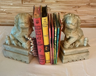 Soap stone Foo dogs book ends