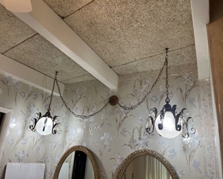 Vintage swag lighting