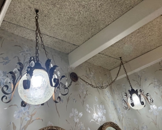 Vintage swag lighting