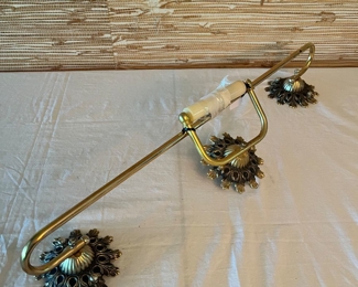 Vintage towel rack and paper holder