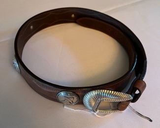 Justin leather belt