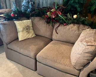 2 pieces of the 6 pc sectional couch - can be arranged several different ways.