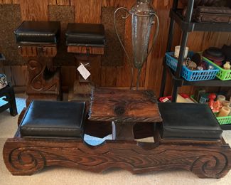 Retro Witco table and storage bench