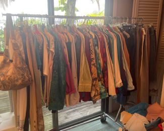 Entire rack of Chicos tops & bottoms, sized Med - Lg