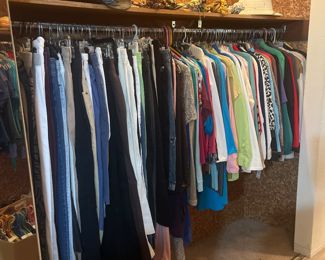 Ladies tops and bottoms, sizes medium - large