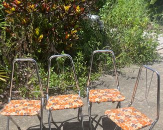Mid Century children's folding chairs