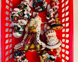 Christopher Radko and vintage ornaments