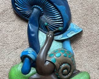 Painted plaster wall hanging 