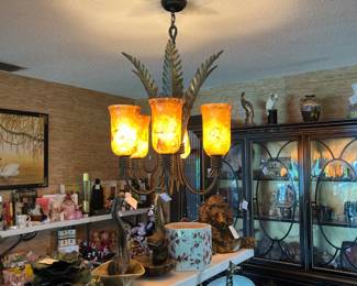 Dining room hanging chandelier (matches foyer/entry chandelier)