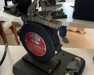 Antique Soabar Company Label and Ticket Machine