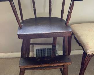 antique highchair