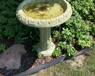 Cement Bird Bath