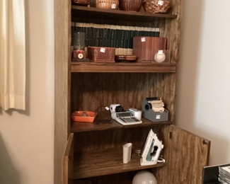 Book Shelving Unit with some household items