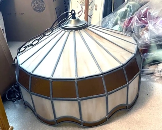 Leaded glass lamp