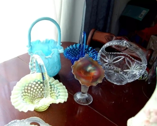 Some of the vintage glassware