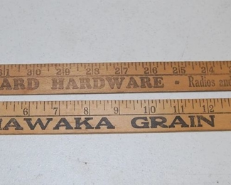 Old Mishawaka Rulers Yard Sticks