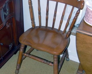 Set of 4 Matched Maple Chairs