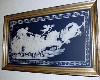 Interesting Wall Plaque Tile Raised image about 20 Inches wide