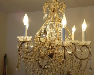 $450. - An Italian 6 arm chandelier, $450. obo, 