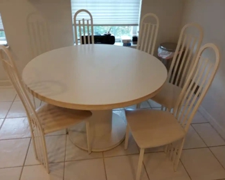 $600. Custom 6 Chair Kitchen Set, 