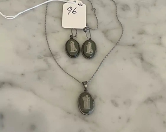 Wedgwood Earrings & Pendant